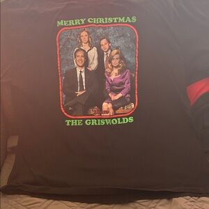 Merry Christmas The Griswolds Black T-Shirt